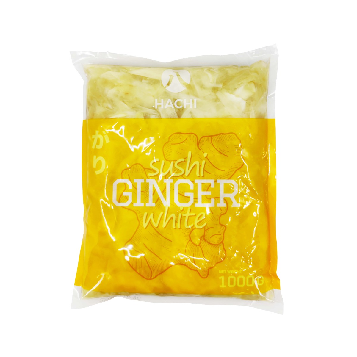 Джинджифил бял маринован, 1 кг.